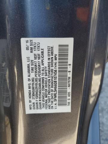 Photo 12 VIN: 5FNRL5H66GB107456 - HONDA ODYSSEY EX 