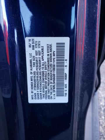 Photo 9 VIN: 5FNRL5H66GB110650 - HONDA ODYSSEY EX 