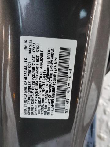 Photo 12 VIN: 5FNRL5H66GB152865 - HONDA ODYSSEY EX 