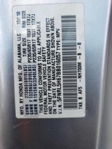 Photo 12 VIN: 5FNRL5H67BB016057 - HONDA ODYSSEY EX 