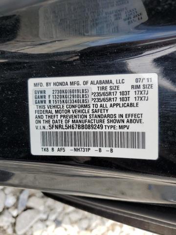 Photo 12 VIN: 5FNRL5H67BB089249 - HONDA ODYSSEY EX 