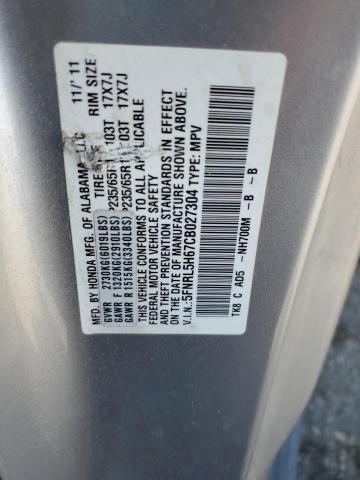 Photo 12 VIN: 5FNRL5H67CB027304 - HONDA ODYSSEY EX 