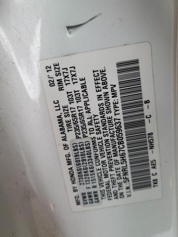 Photo 12 VIN: 5FNRL5H67CB059637 - HONDA ODYSSEY EX 