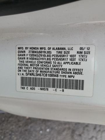 Photo 13 VIN: 5FNRL5H67CB108948 - HONDA ODYSSEY EX 