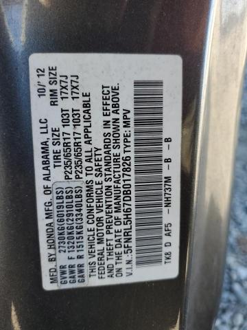 Photo 12 VIN: 5FNRL5H67DB017826 - HONDA ODYSSEY EX 