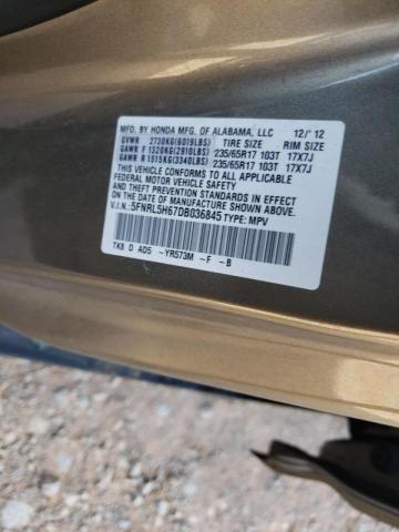 Photo 9 VIN: 5FNRL5H67DB036845 - HONDA ODYSSEY EX 