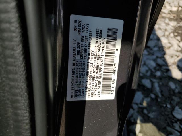 Photo 12 VIN: 5FNRL5H67FB107271 - HONDA ODYSSEY EX 