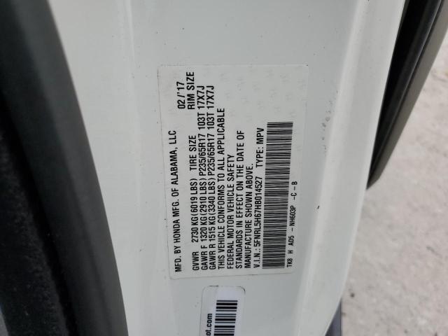 Photo 9 VIN: 5FNRL5H67HB014527 - HONDA ODYSSEY EX 