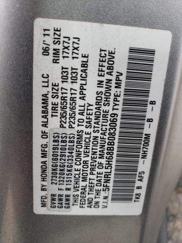 Photo 13 VIN: 5FNRL5H68BB083069 - HONDA ODYSSEY EX 