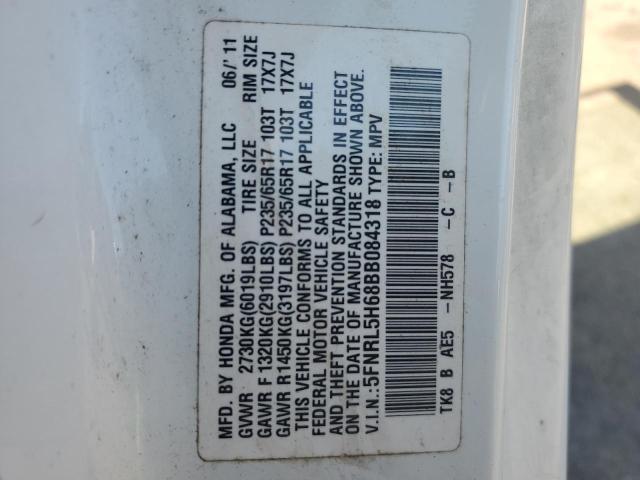 Photo 12 VIN: 5FNRL5H68BB084318 - HONDA ODYSSEY EX 