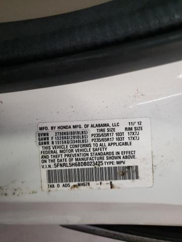 Photo 9 VIN: 5FNRL5H68DB023425 - HONDA ODYSSEY EX 