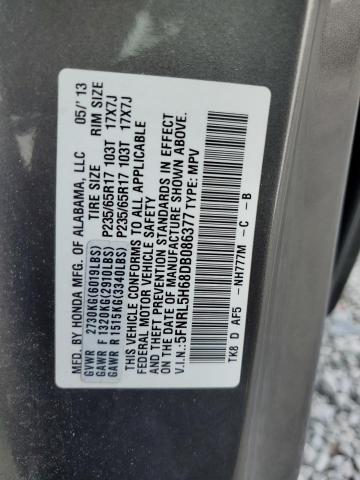 Photo 12 VIN: 5FNRL5H68DB086377 - HONDA ODYSSEY EX 