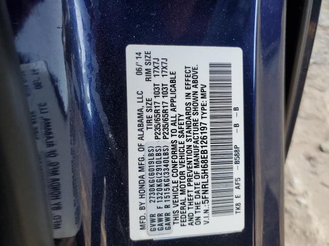 Photo 12 VIN: 5FNRL5H68EB126197 - HONDA ODYSSEY EX 