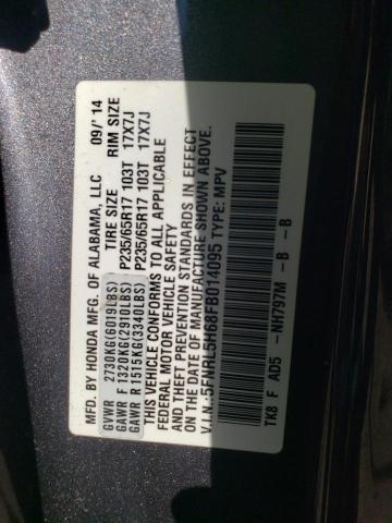 Photo 12 VIN: 5FNRL5H68FB014095 - HONDA ODYSSEY EX 