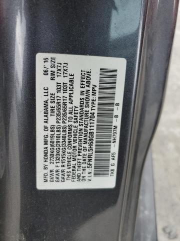 Photo 12 VIN: 5FNRL5H68GB111704 - HONDA ODYSSEY EX 