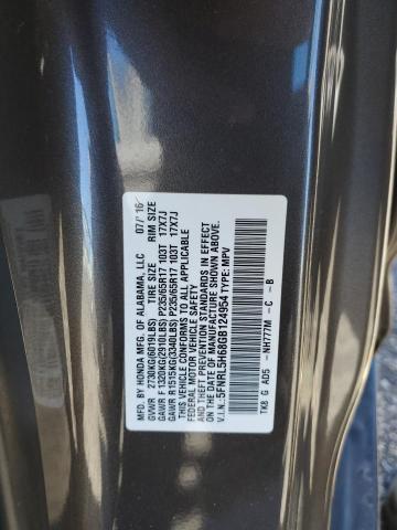 Photo 9 VIN: 5FNRL5H68GB124954 - HONDA ODYSSEY EX 