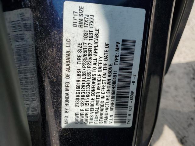 Photo 12 VIN: 5FNRL5H68HB004511 - HONDA ODYSSEY EX 