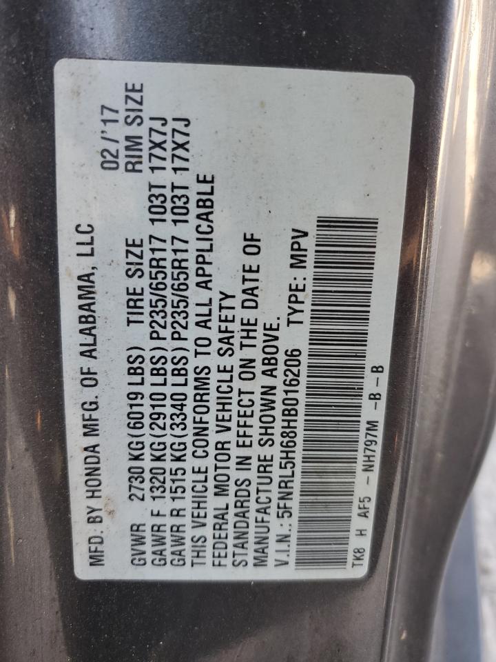 Photo 12 VIN: 5FNRL5H68HB016206 - HONDA ODYSSEY 