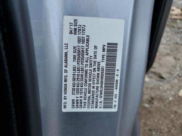 Photo 12 VIN: 5FNRL5H68HB026301 - HONDA ODYSSEY EX 