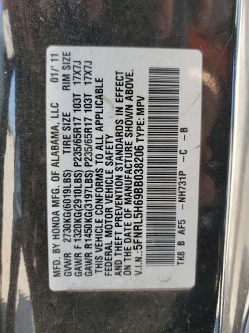 Photo 12 VIN: 5FNRL5H69BB038206 - HONDA ODYSSEY EX 