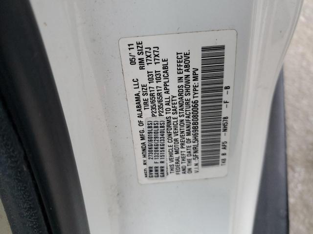 Photo 12 VIN: 5FNRL5H69BB080066 - HONDA ODYSSEY EX 