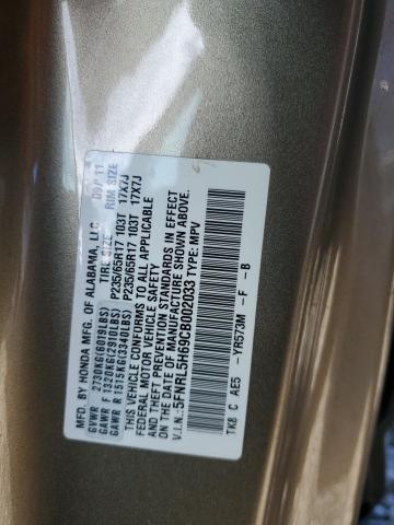 Photo 12 VIN: 5FNRL5H69CB002033 - HONDA ODYSSEY EX 