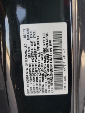 Photo 12 VIN: 5FNRL5H69CB111611 - HONDA ODYSSEY EX 