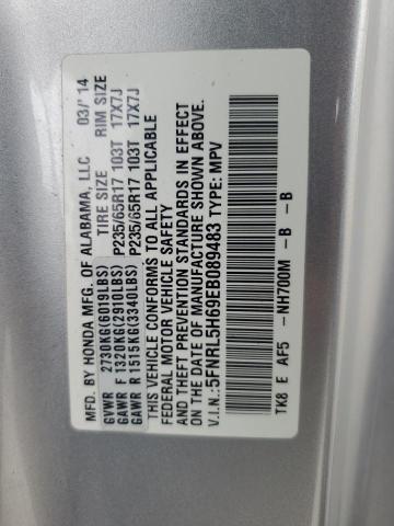 Photo 12 VIN: 5FNRL5H69EB089483 - HONDA ODYSSEY EX 