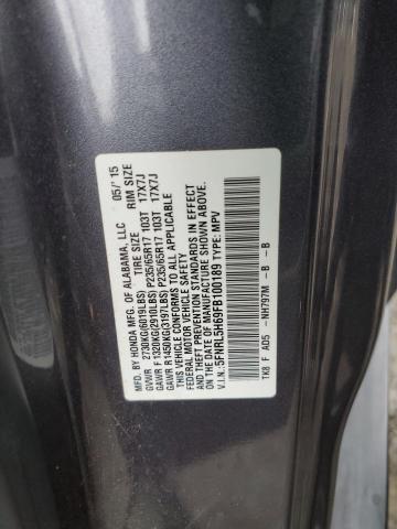 Photo 12 VIN: 5FNRL5H69FB100189 - HONDA ODYSSEY EX 