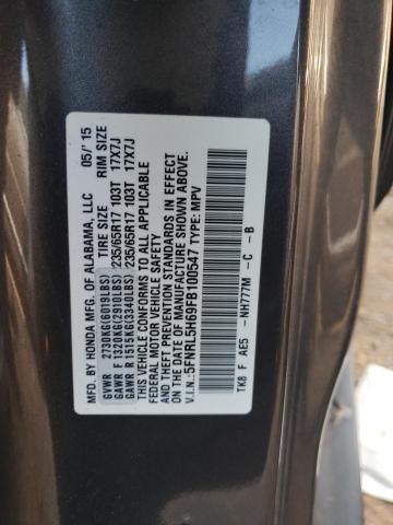 Photo 12 VIN: 5FNRL5H69FB100547 - HONDA ODYSSEY EX 