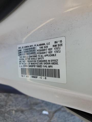 Photo 9 VIN: 5FNRL5H69FB116683 - HONDA ODYSSEY EX 