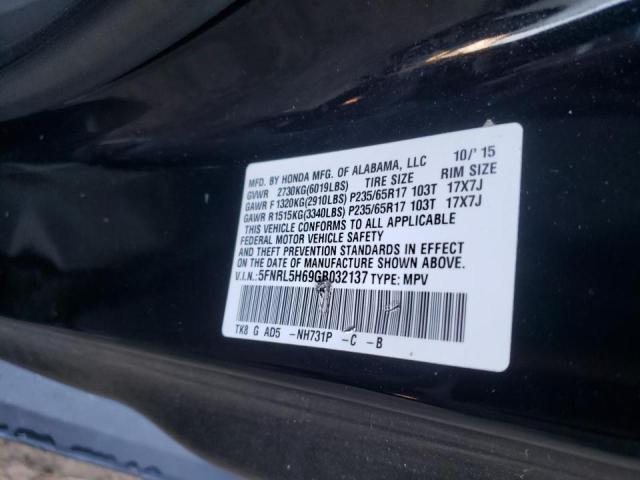 Photo 9 VIN: 5FNRL5H69GB032137 - HONDA ODYSSEY EX 