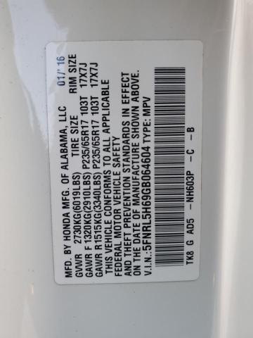 Photo 12 VIN: 5FNRL5H69GB064604 - HONDA ODYSSEY EX 