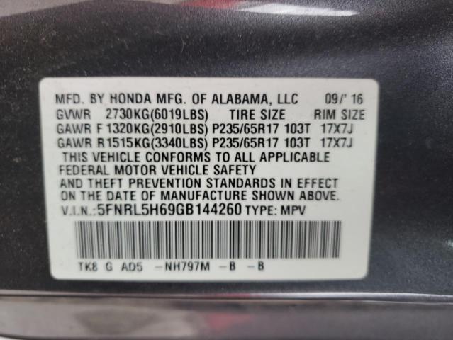 Photo 12 VIN: 5FNRL5H69GB144260 - HONDA ODYSSEY EX 