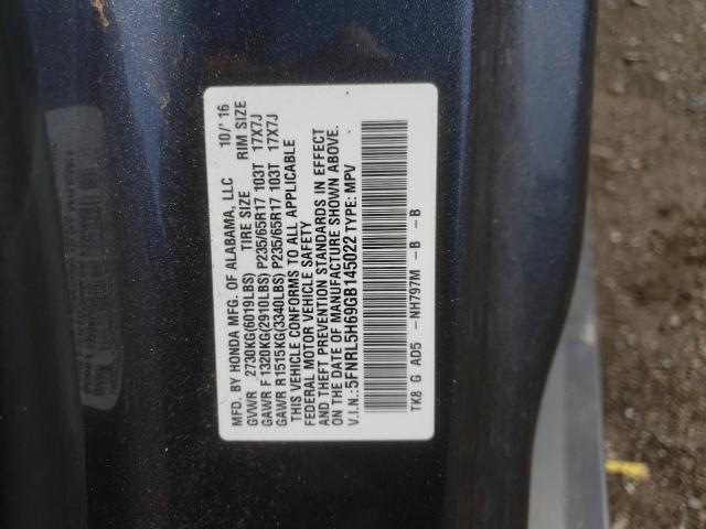 Photo 11 VIN: 5FNRL5H69GB145022 - HONDA ODYSSEY EX 