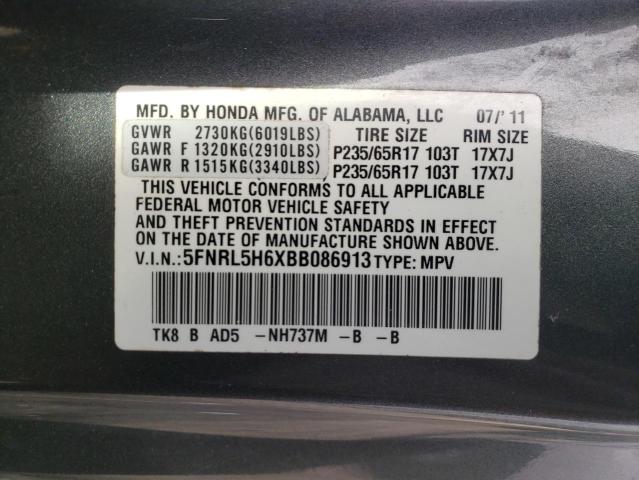 Photo 12 VIN: 5FNRL5H6XBB086913 - HONDA ODYSSEY EX 