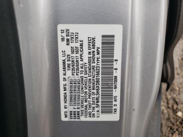 Photo 12 VIN: 5FNRL5H6XDB016623 - HONDA ODYSSEY 