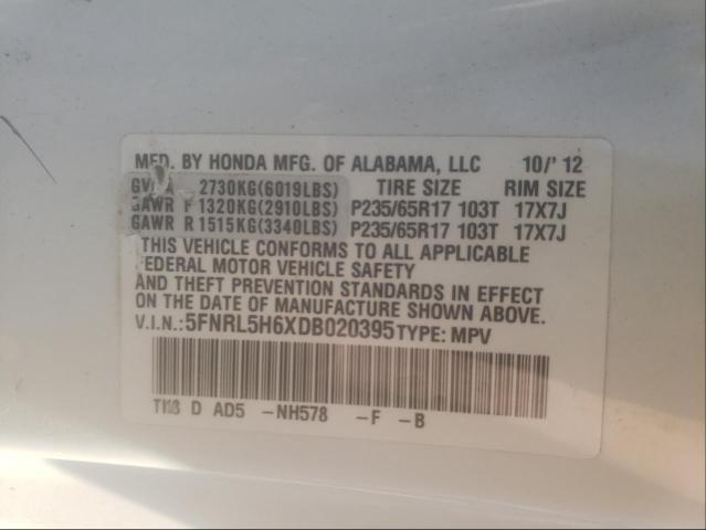 Photo 9 VIN: 5FNRL5H6XDB020395 - HONDA ODYSSEY EX 