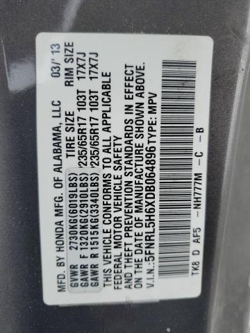 Photo 12 VIN: 5FNRL5H6XDB064896 - HONDA ODYSSEY EX 