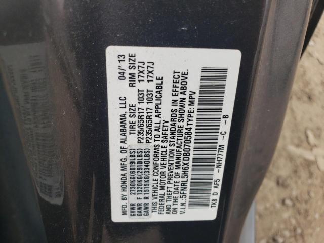 Photo 12 VIN: 5FNRL5H6XDB070584 - HONDA ODYSSEY EX 