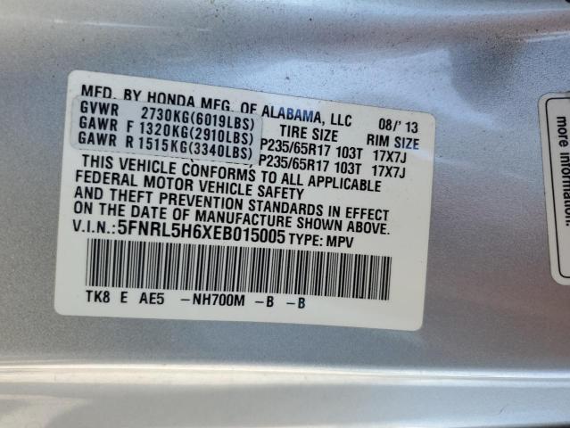 Photo 12 VIN: 5FNRL5H6XEB015005 - HONDA ODYSSEY EX 