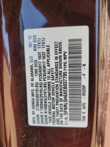 Photo 12 VIN: 5FNRL5H6XEB037795 - HONDA ODYSSEY EX 