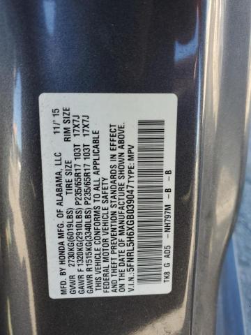 Photo 12 VIN: 5FNRL5H6XGB039047 - HONDA ODYSSEY EX 