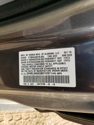 Photo 12 VIN: 5FNRL5H6XGB074297 - HONDA ODYSSEY EX 