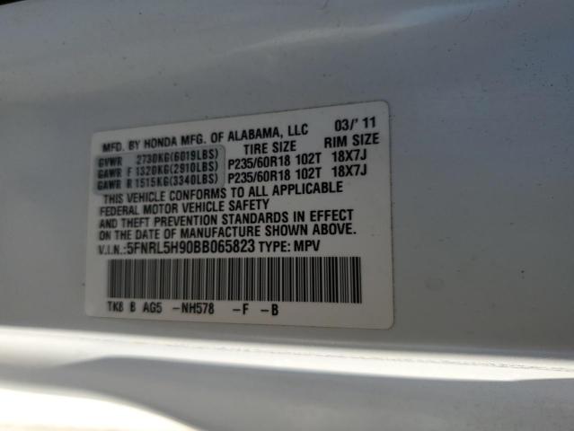 Photo 12 VIN: 5FNRL5H90BB065823 - HONDA ODYSSEY TO 