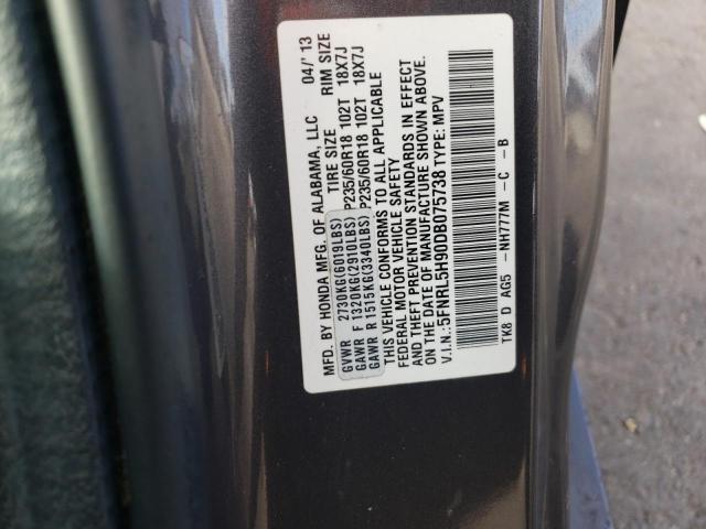 Photo 12 VIN: 5FNRL5H90DB075738 - HONDA ODYSSEY TO 