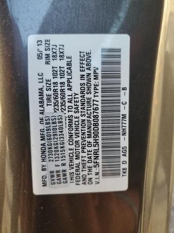 Photo 12 VIN: 5FNRL5H90DB087677 - HONDA ODYSSEY TO 