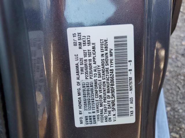 Photo 9 VIN: 5FNRL5H90FB066248 - HONDA ODYSSEY TO 