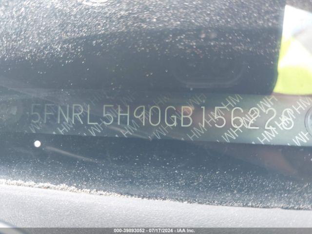 Photo 8 VIN: 5FNRL5H90GB156226 - HONDA ODYSSEY 