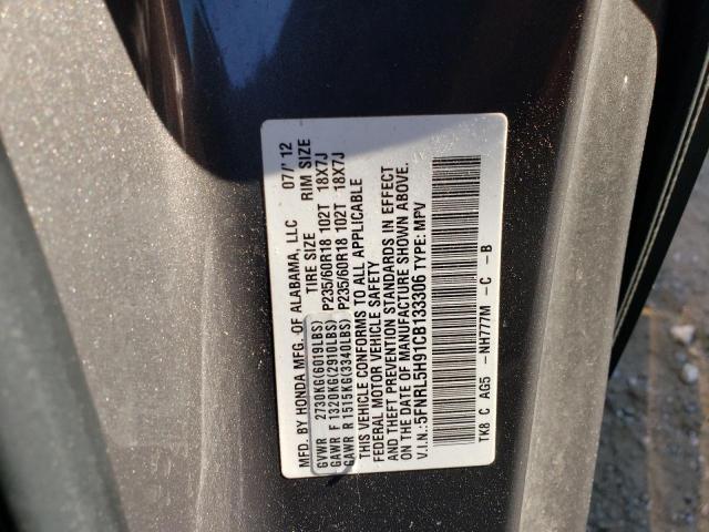 Photo 9 VIN: 5FNRL5H91CB133306 - HONDA ODYSSEY TO 